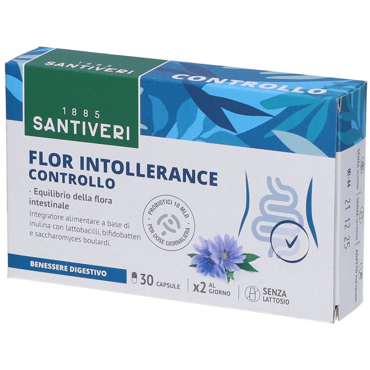 Santiveri Flor Intolerance Controllo Integratore Benessere Intestinale 30 Capsule - Immagine 6
