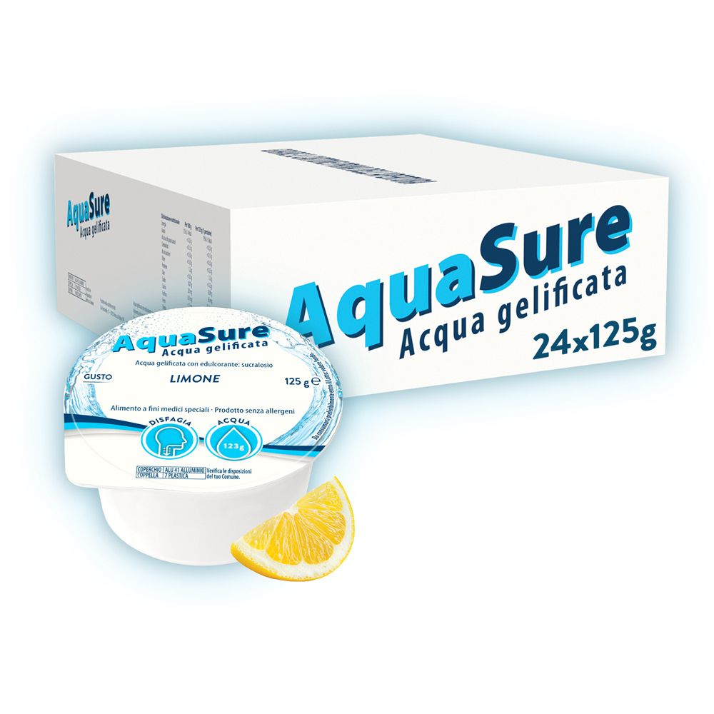 AquaSure Acqua Gelificata gusto Limone 24x125 g