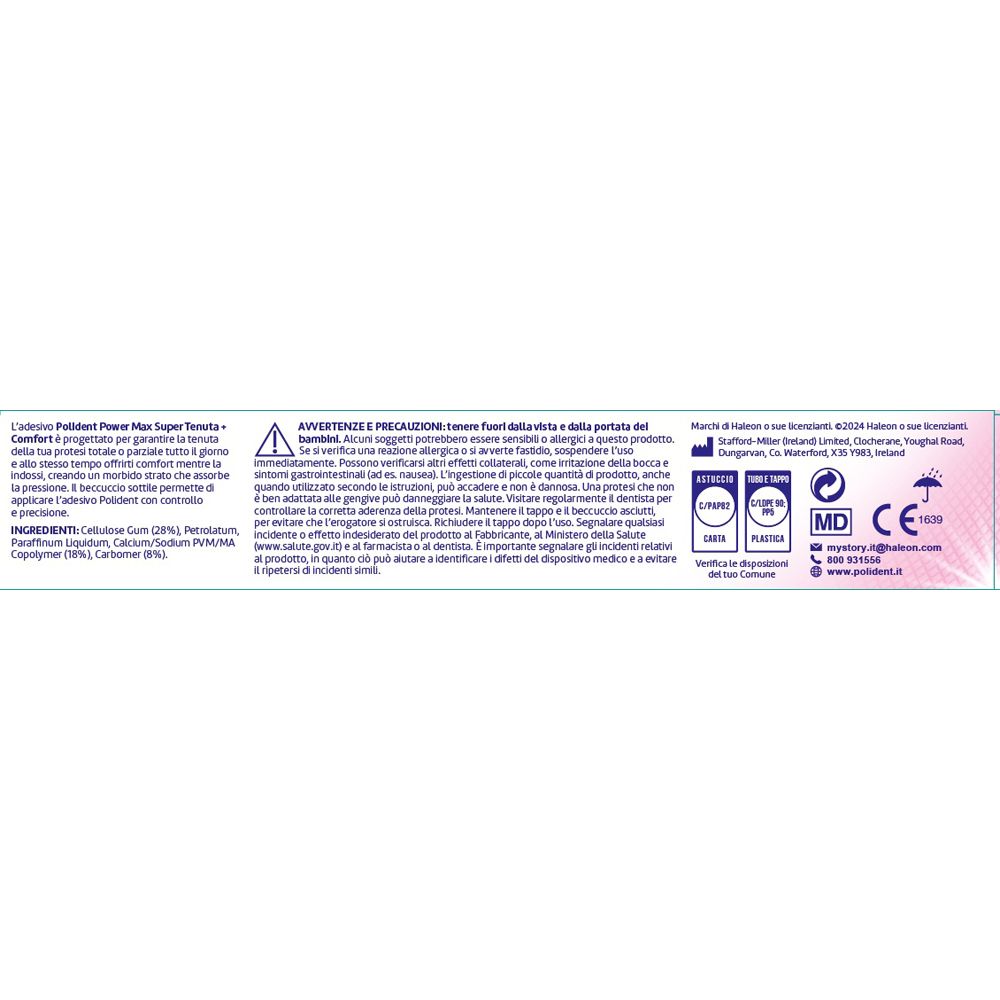 Polident Power Max Comfort Haftcreme für Prothesen, 70g.