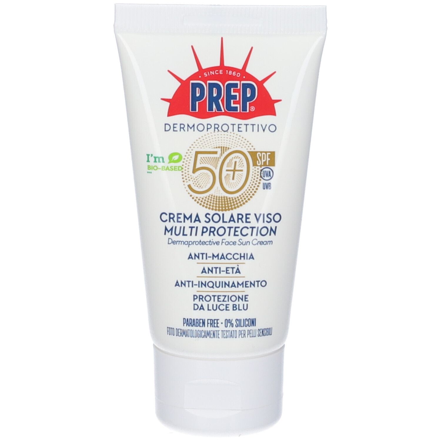Prep Dermoprotettivo Crema Solare Viso Multi Protection Spf50+ 50 Ml