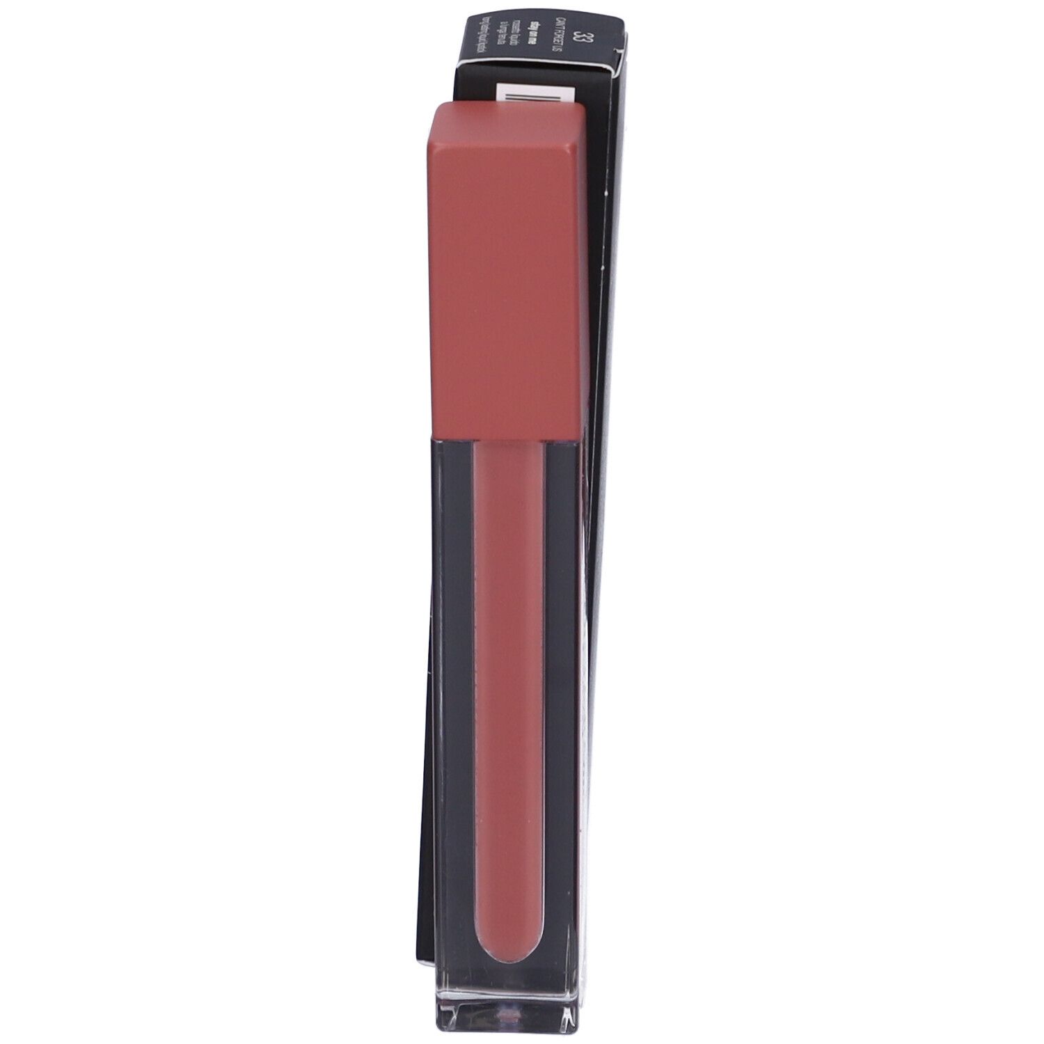 Rossetto terracotta con confezione nera. Marchio "Diego dalla Palma" visibile.