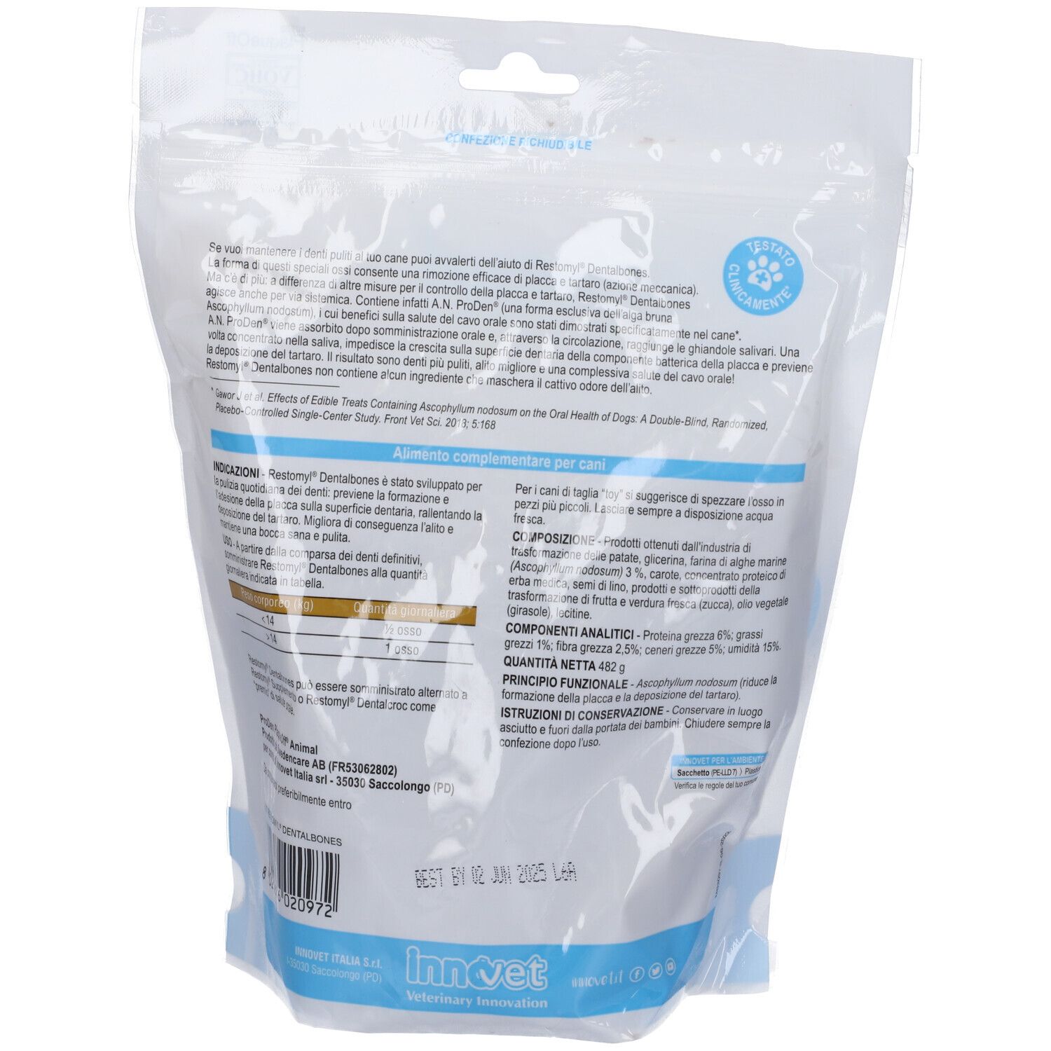 Restomyl Dentalbones, kaufbare Knochen für die Zahngesundheit von Hunden.