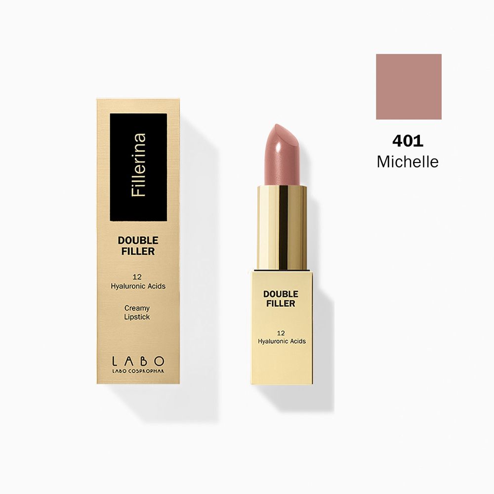 Labo Fillerina 12 Double Filler Creamy Lipstick Rossetto Colore 401 Michelle - risparmia il 20% con il codice: SWISSE20
