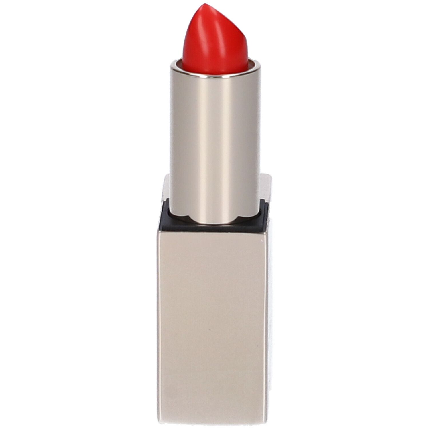 Rossetto rosso in astuccio argentato. Scritta: Double Filler, 12 Acidi Ialuronici.