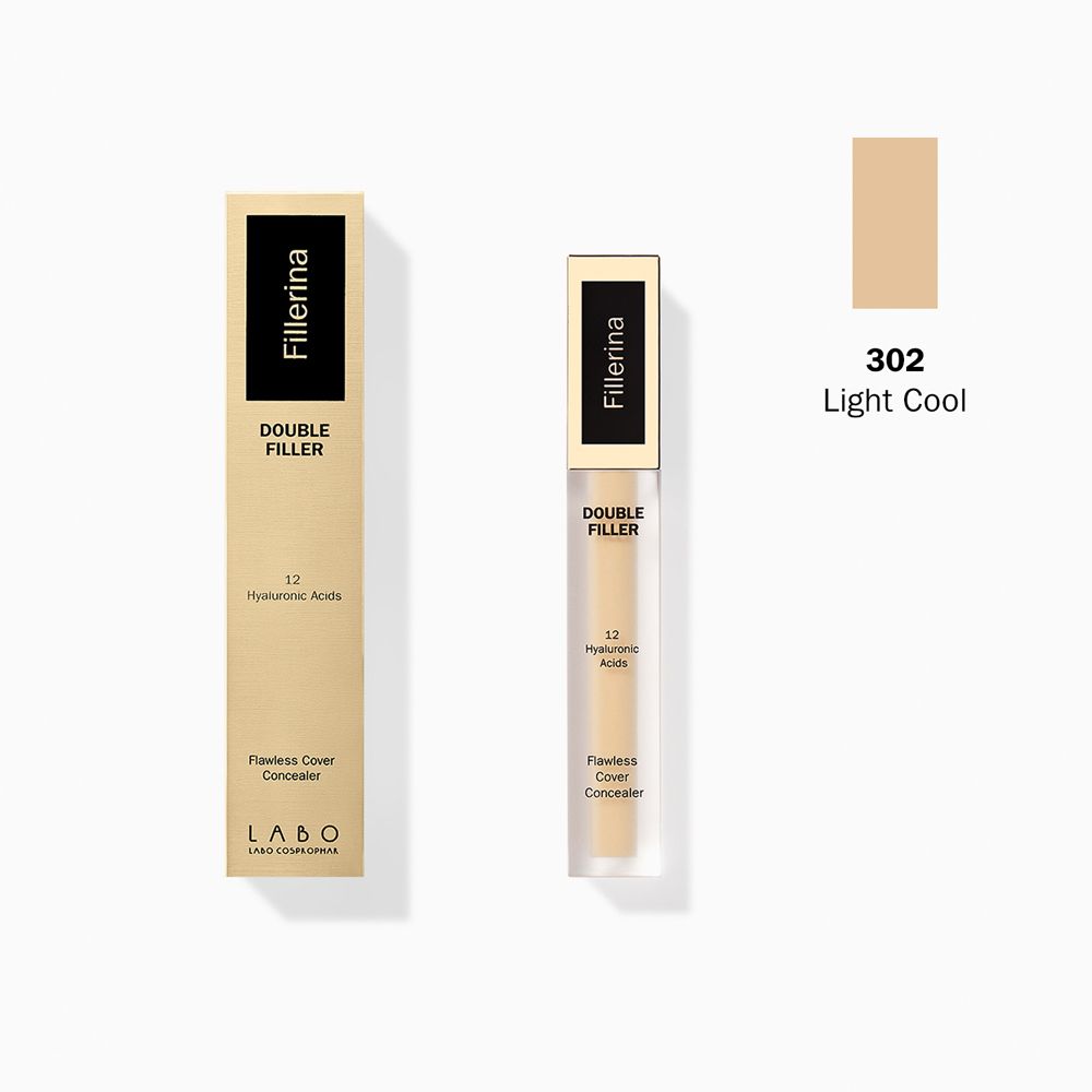 Double Filler 12 Hyaluronic Acids Flawless Correttore Viso Colore 302 Light Cool - risparmia il 20% con il codice: SWISSE20