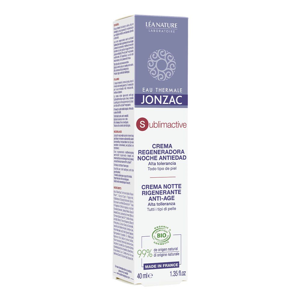 Eau Thermale Jonzac Crema Notte Rigenerante Anti-Age Sublimactive