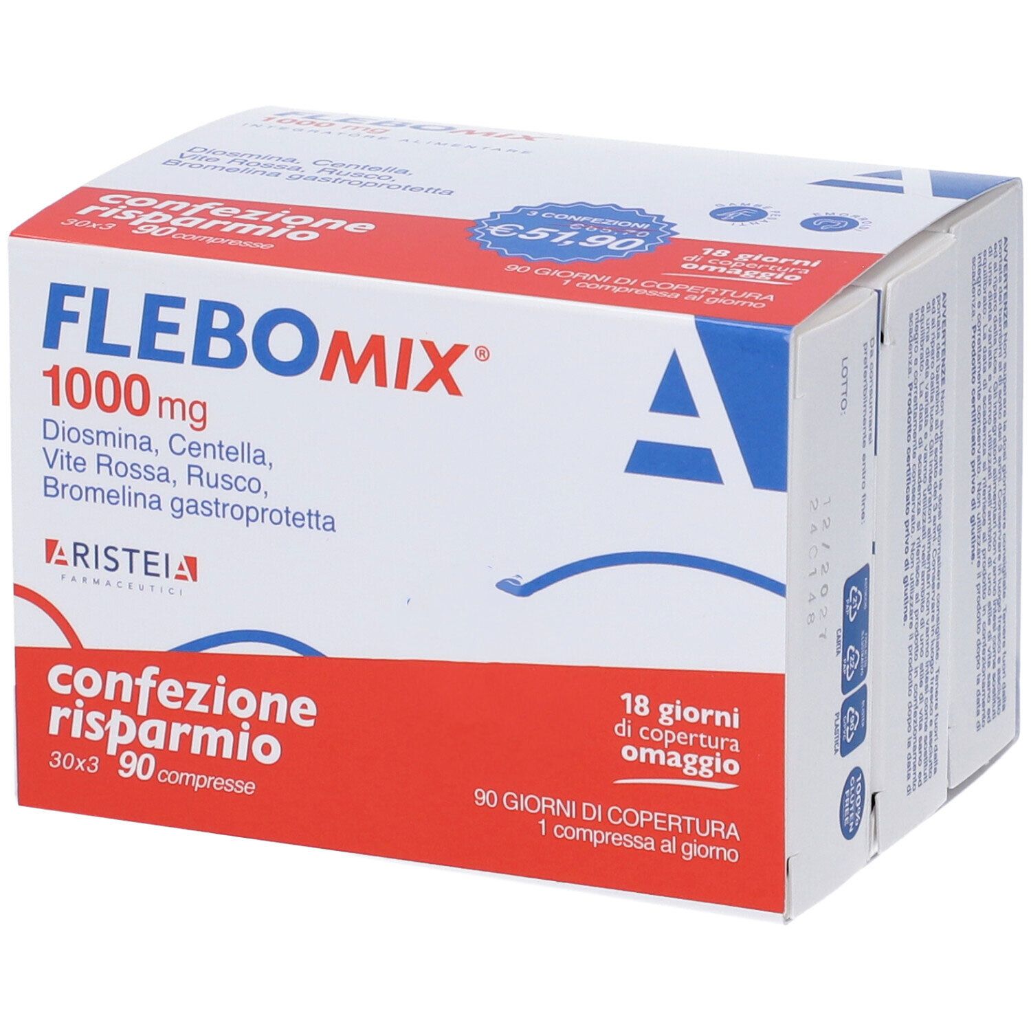 FLEBOMIX 1000MG TRI-PACK 90CPR - Immagine 4