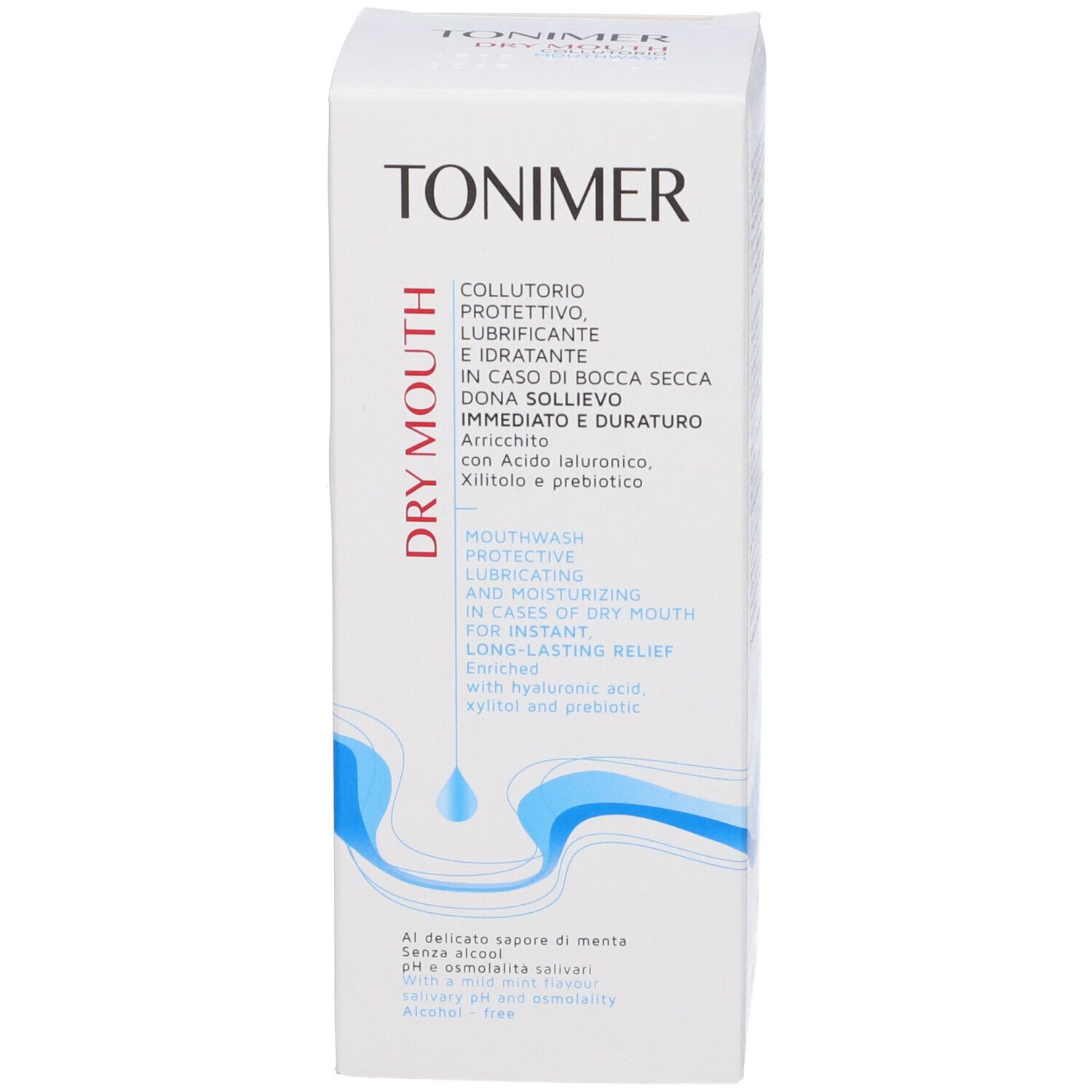 TONIMER Dry Mouth Mundspülung, schützend, befeuchtend, lindernd. Mit Hyaluronsäure, Xylit, Präbiotika.