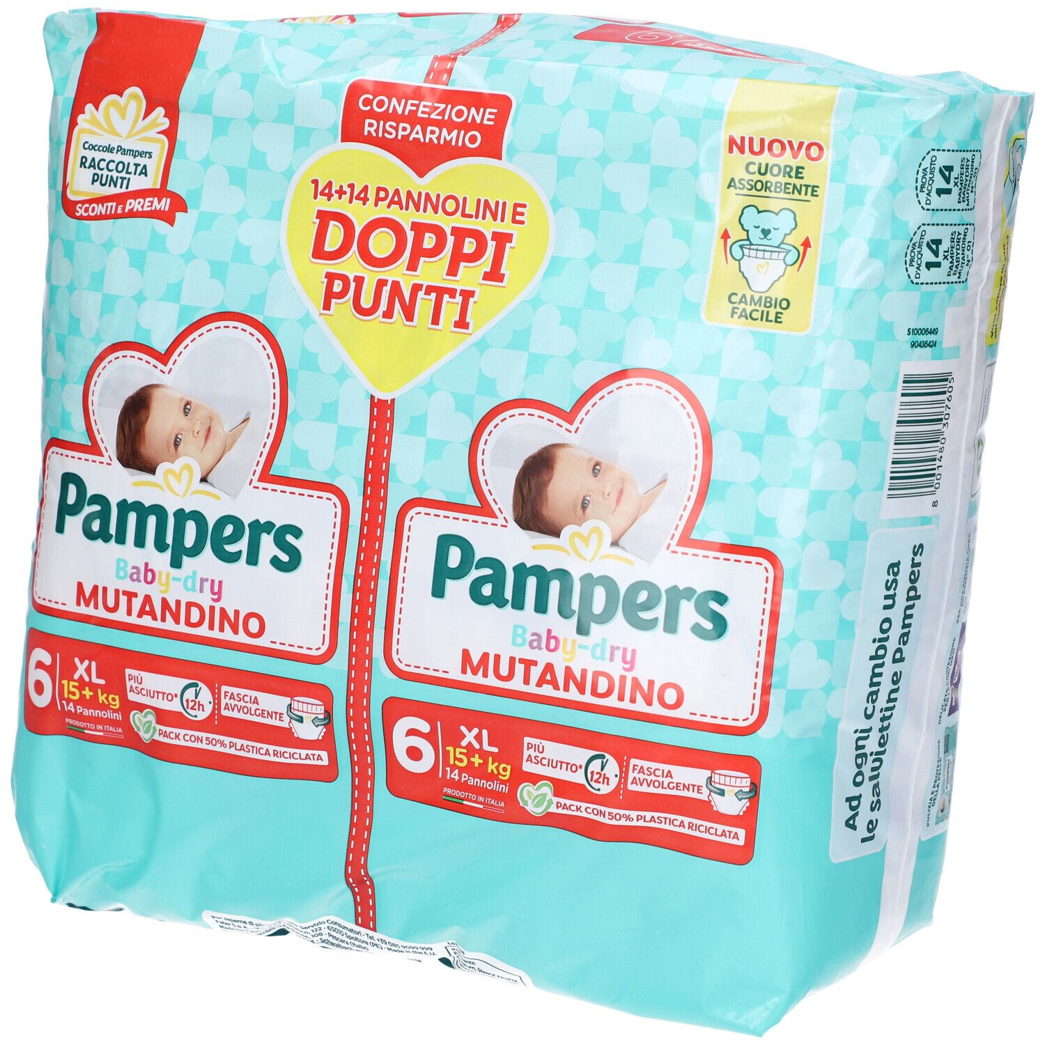 Image of Pampers Baby Dry Pannolino Mutandina Xl Duo Downcount