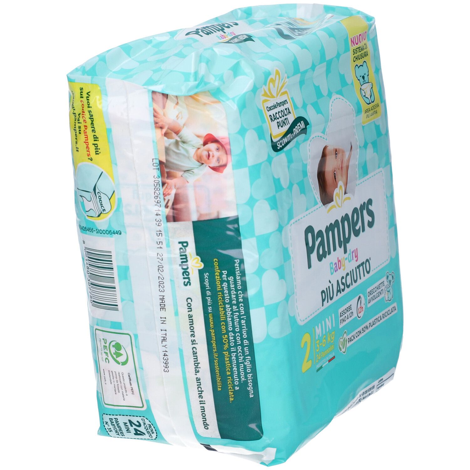 Pampers Baby Dry Windel Downcount Mini 24 Stück Pampers