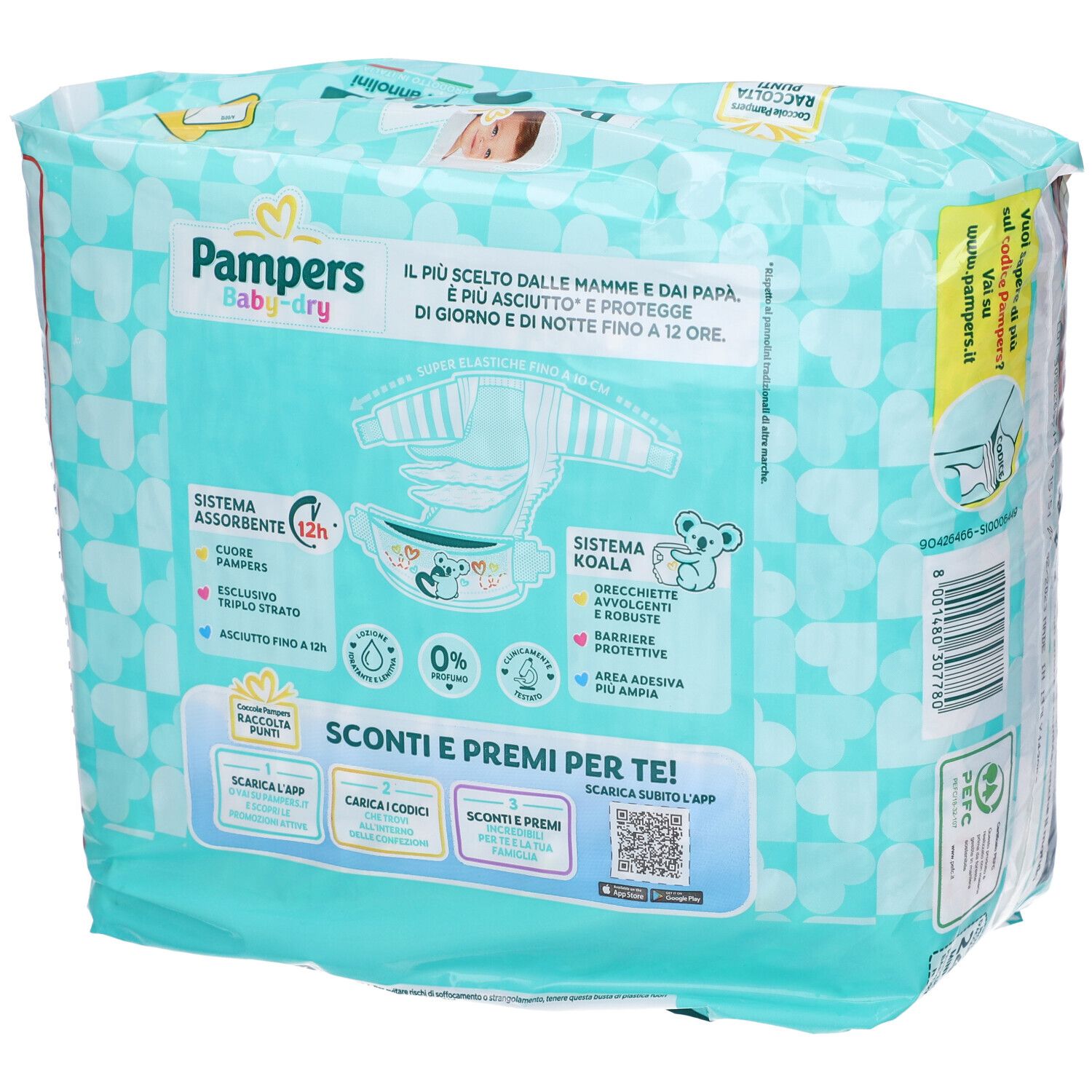 Pampers Baby Dry Windel Downcount Mini 24 Stück Pampers