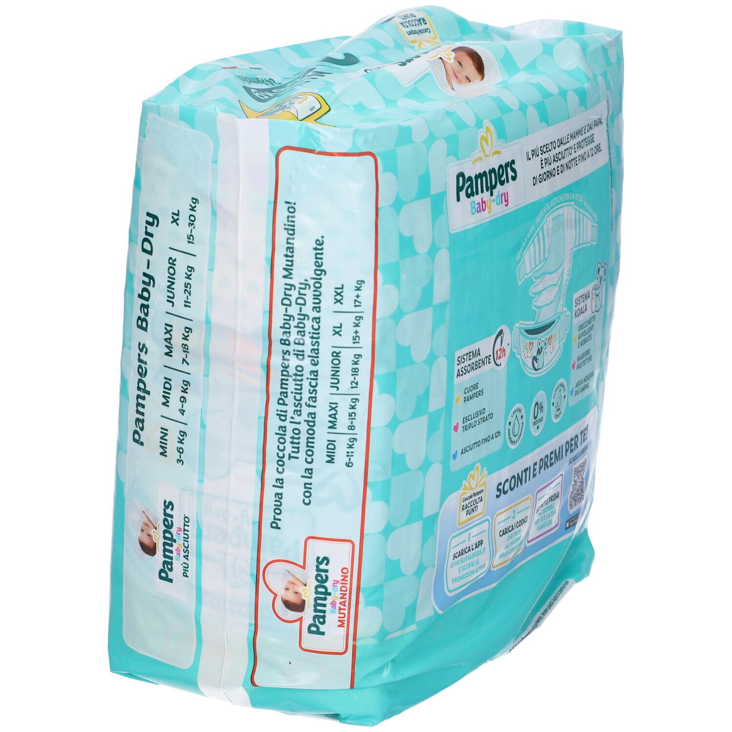 Pampers Baby Dry Windel Downcount Mini 24 Stück Pampers