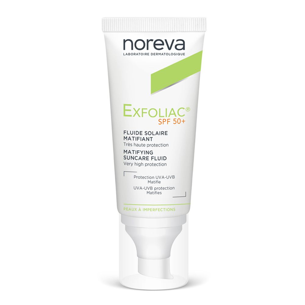 Noreva Exfoliac® Fluido Solare Opacizzante SPF50+