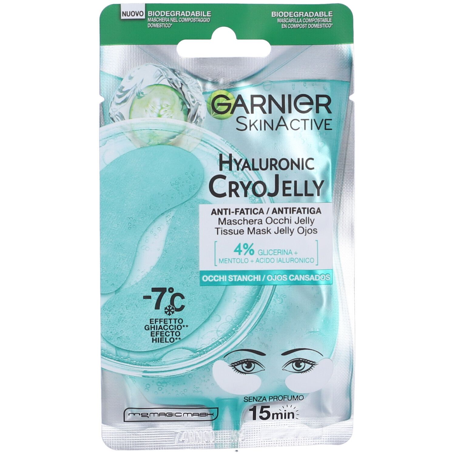 Garnier Maschera Viso in Tessuto Cryo Jelly Occhi