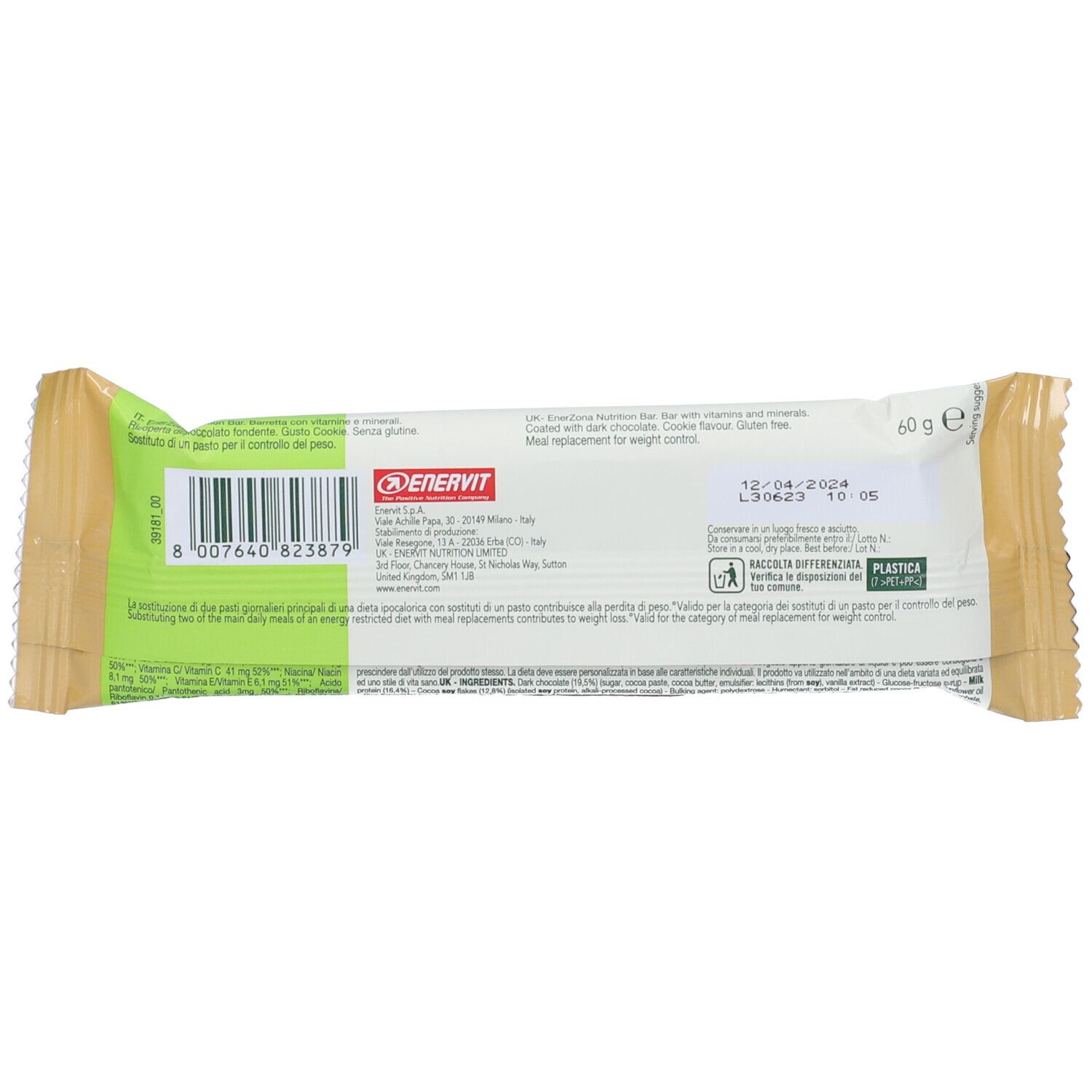 ENERZONA PASTO PROT COOKIE 60G - Immagine 4
