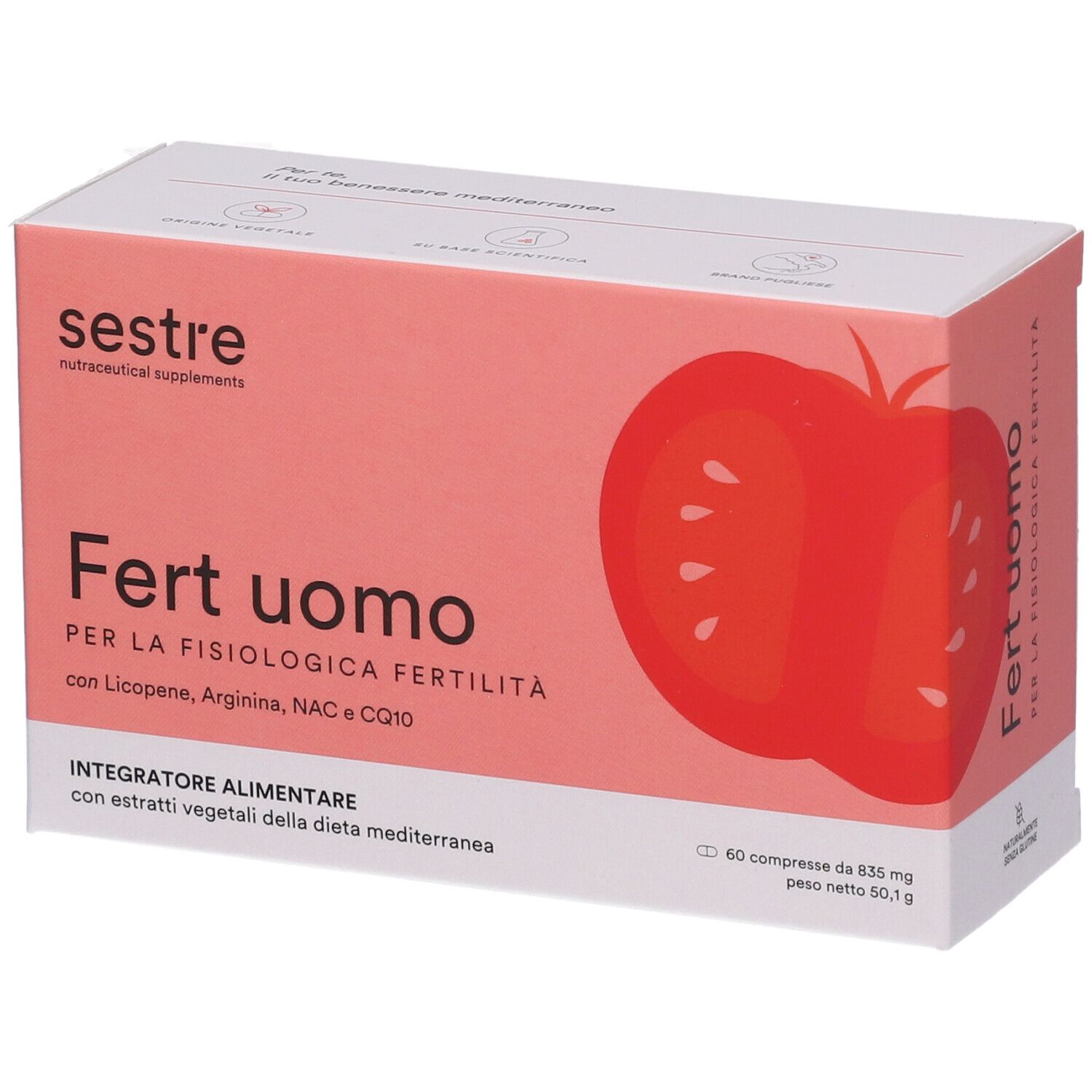 Fert Uomo 60 Compresse - Integratore Per La Fertilità Maschile - Immagine 3