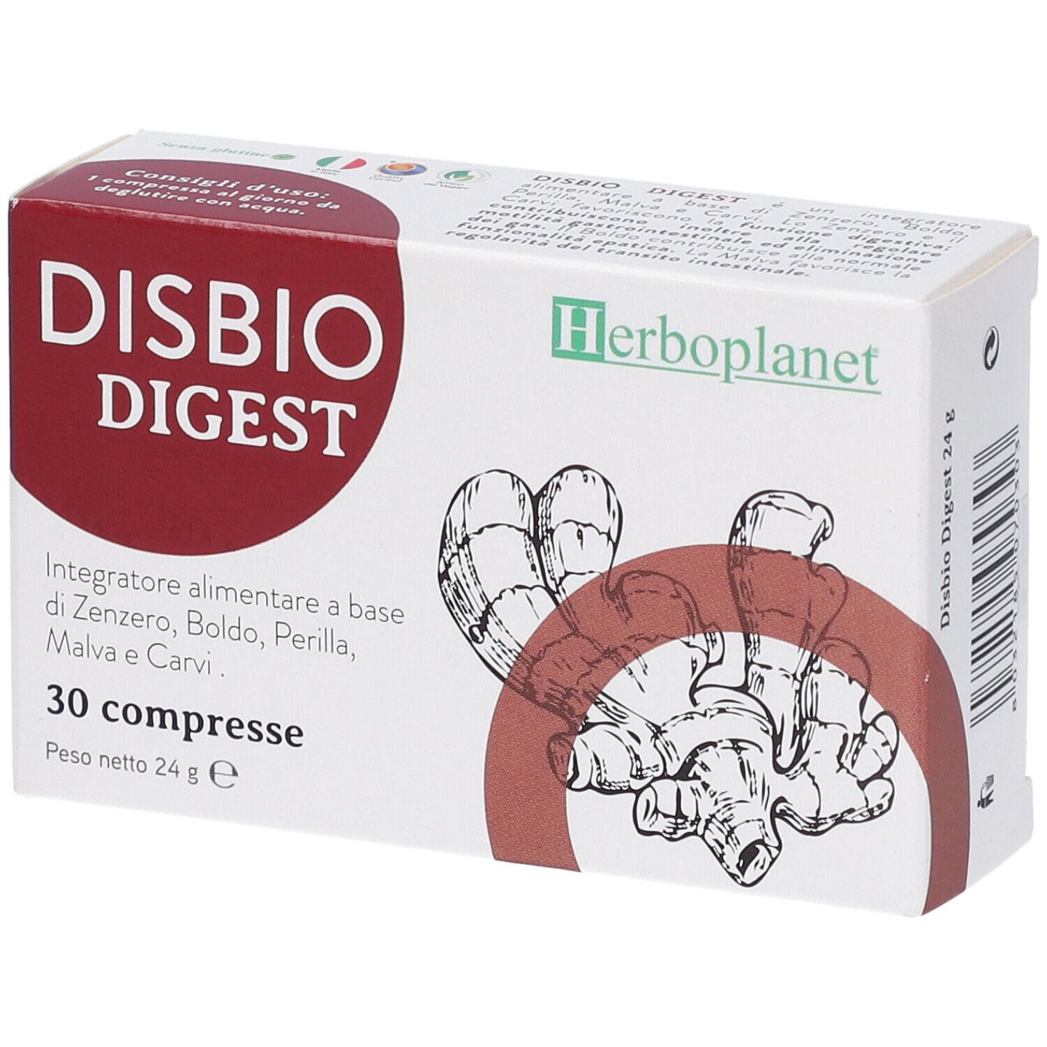 Disbio Digest 30 Compresse - Integratore Per Favorire La Funzione Digestiva - Immagine 8