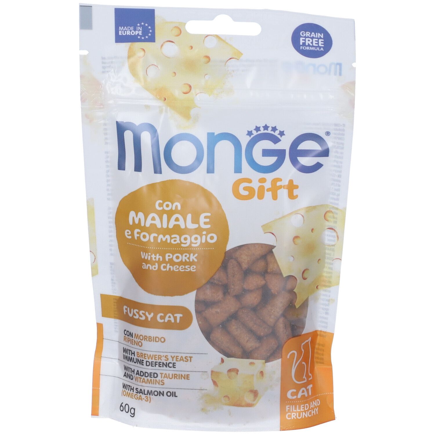 Monge Cat Filled And Crunchy Gift Appetito Difficile Con Maiale E Form