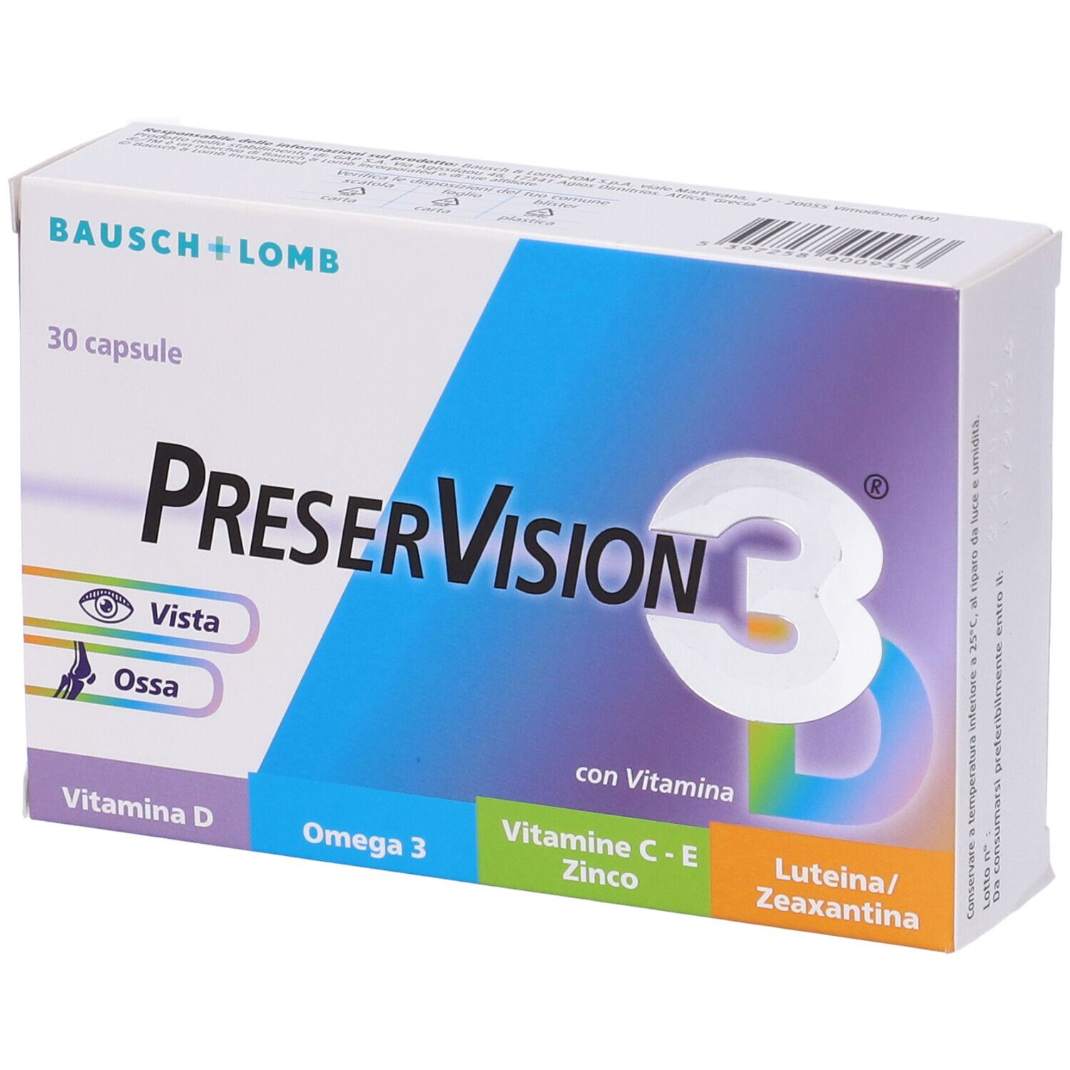 Bausch & Lomb-Iom Integratore Preser Vision 3 D Per La Vista, 30 Capsule Molli - Immagine 9