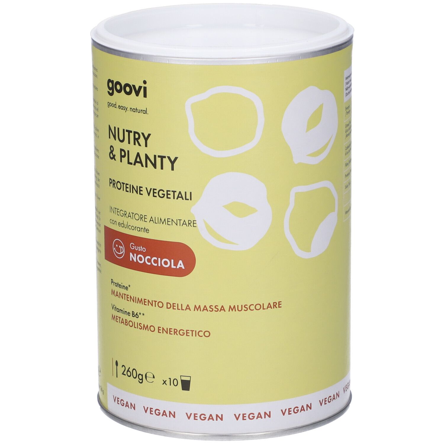 Goovi Nutry & Planty Proteine Vegetali Gusto Nocciola - risparmia il 15% con il codice: GOOVI15