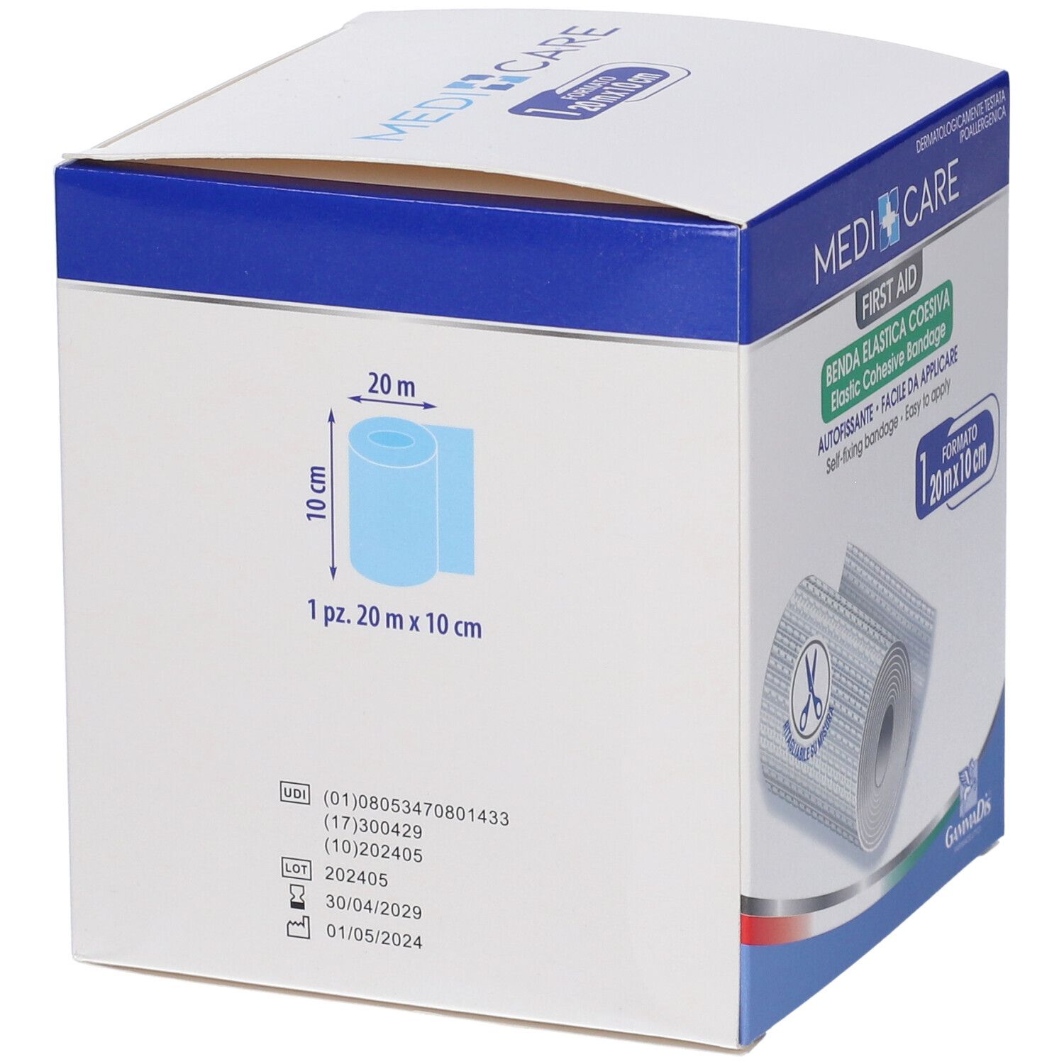 Benda Medicare Coesiva Cm 10X20 M Medicare 1 pz Bendaggio/i view 2