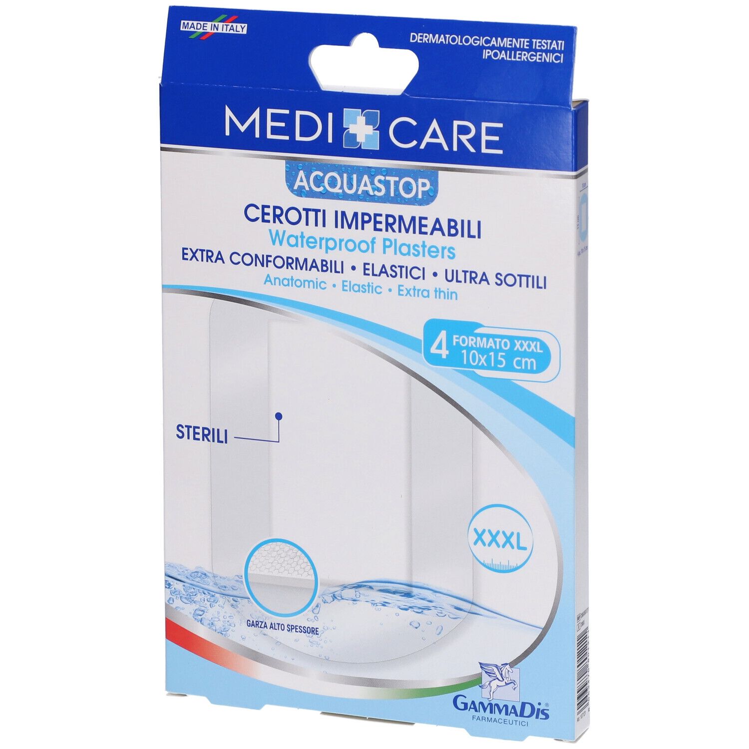 Medicare CER Antiacq ST 10X15 4 St Pflaster