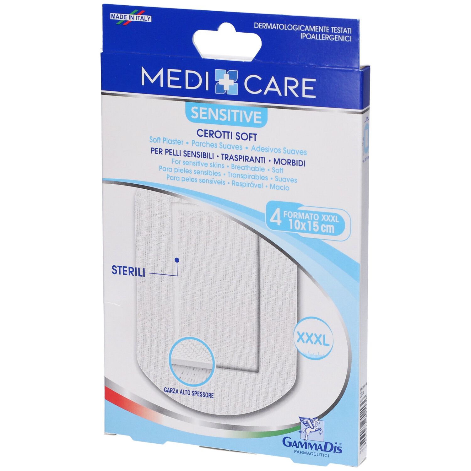 Medicare CER ST TNT 10X15 4PZ 4 St Pflaster