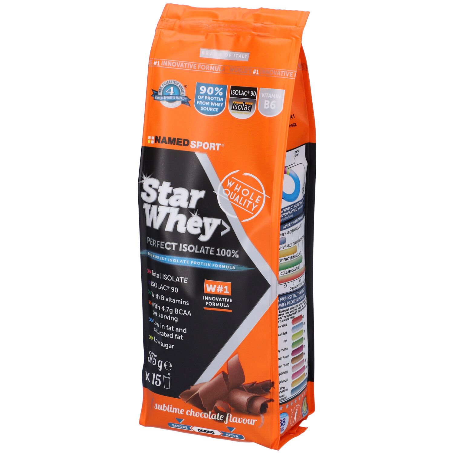 NAMED SPORT® Tar Whey Isolate Sublime Chocolate 375 g Polvere per solu