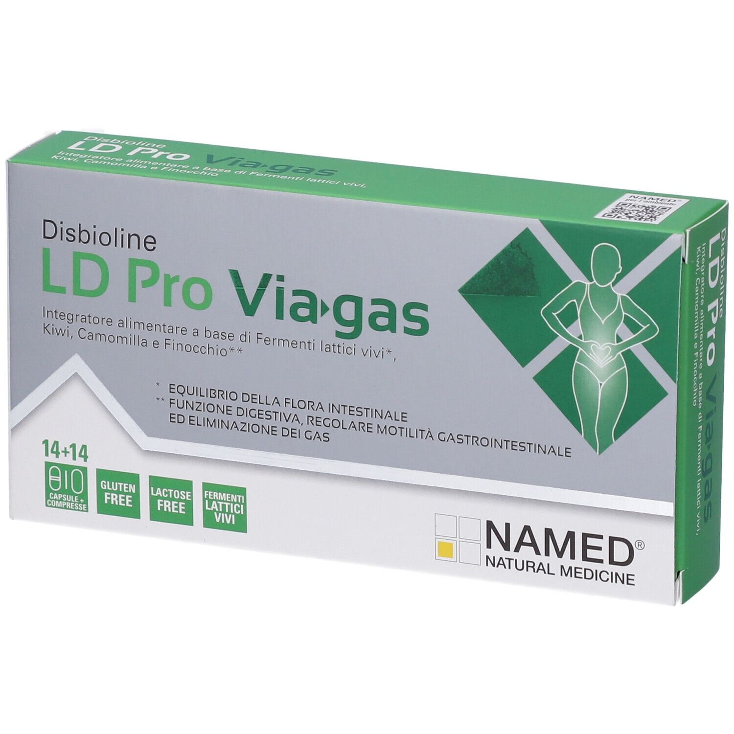 Named Ld Pro Viagas Integratore Per Equilibrio Intestinale 14 Compresse + 14 Capsule - Immagine 4