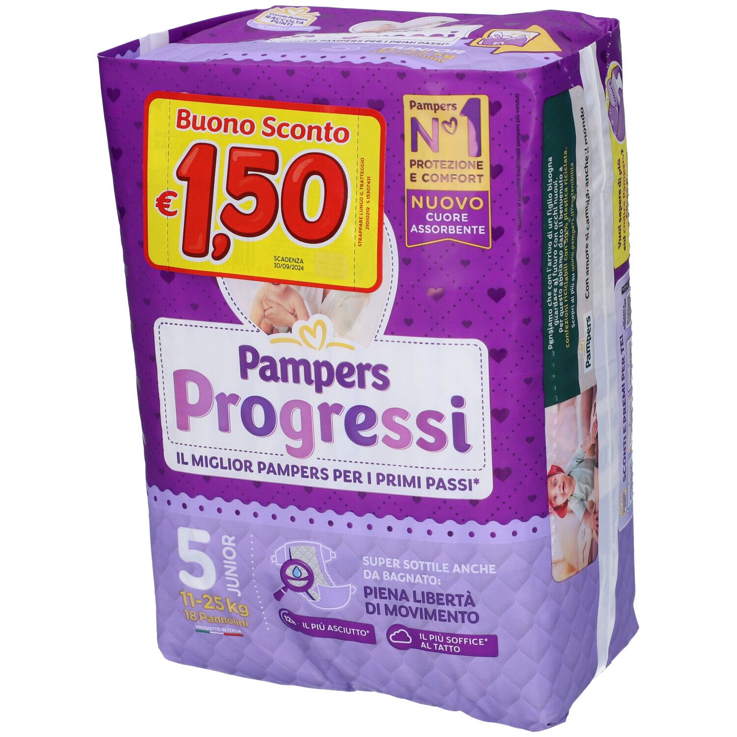Pampers Progressi Cresce 5 Junior 11-25 kg