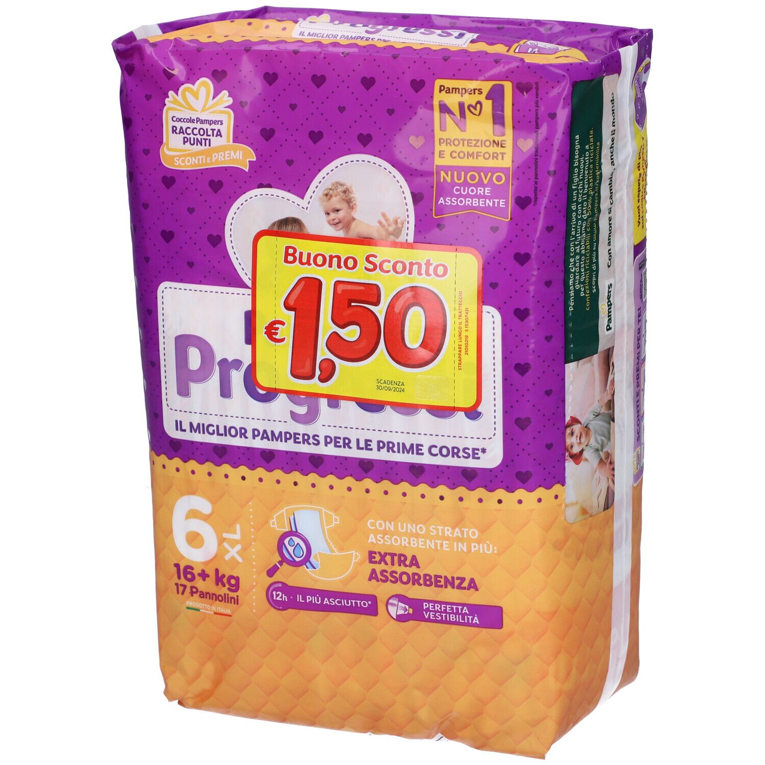 Pampers Progressi Corre 6 Extralarge 16+ Kg