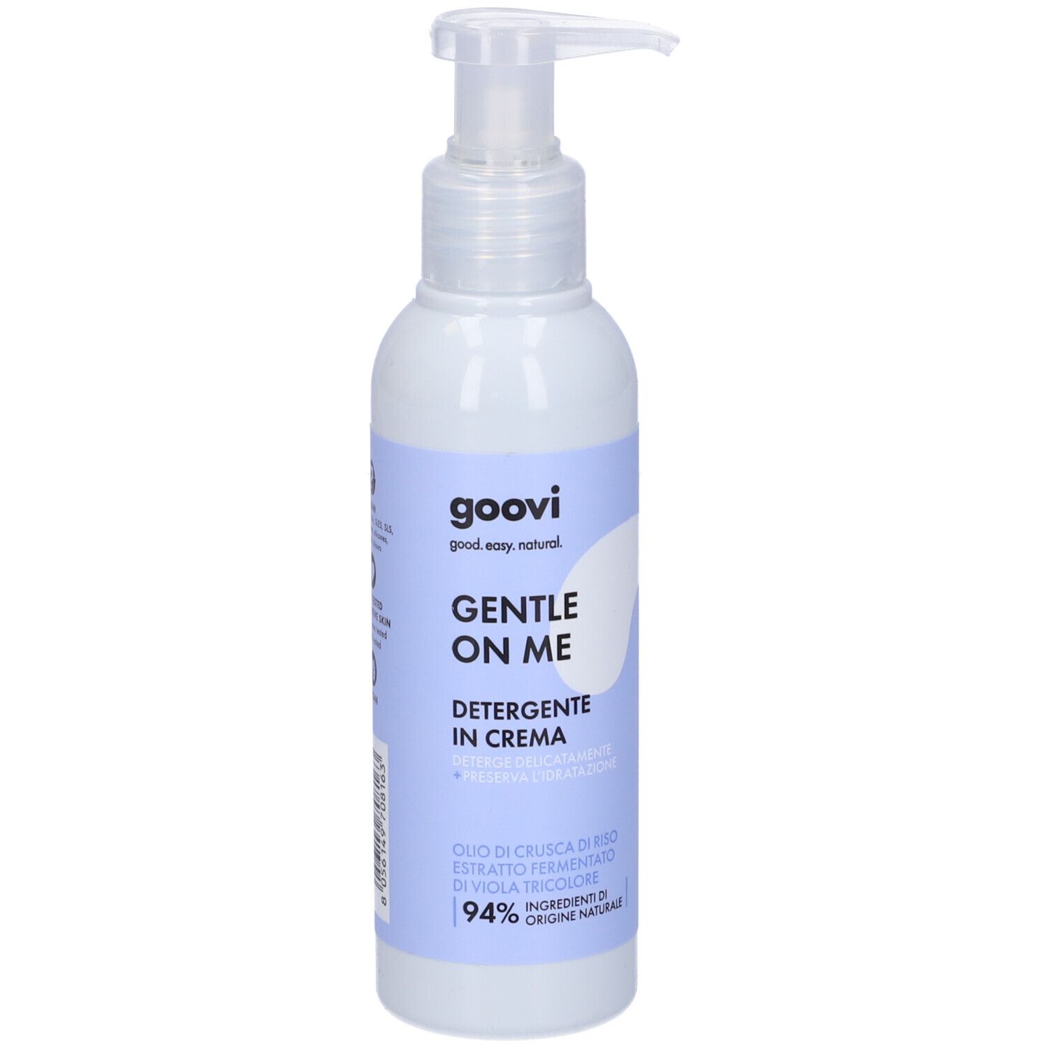 Goovi Gentle on Me: Waschcreme mit Pumpspender. 94% natürliche Inhaltsstoffe.