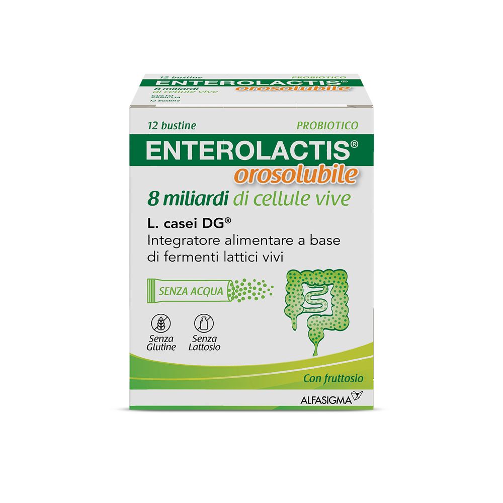 Enterolactis Orosolubile, Bustine di Fermenti Lattici e Probiotici