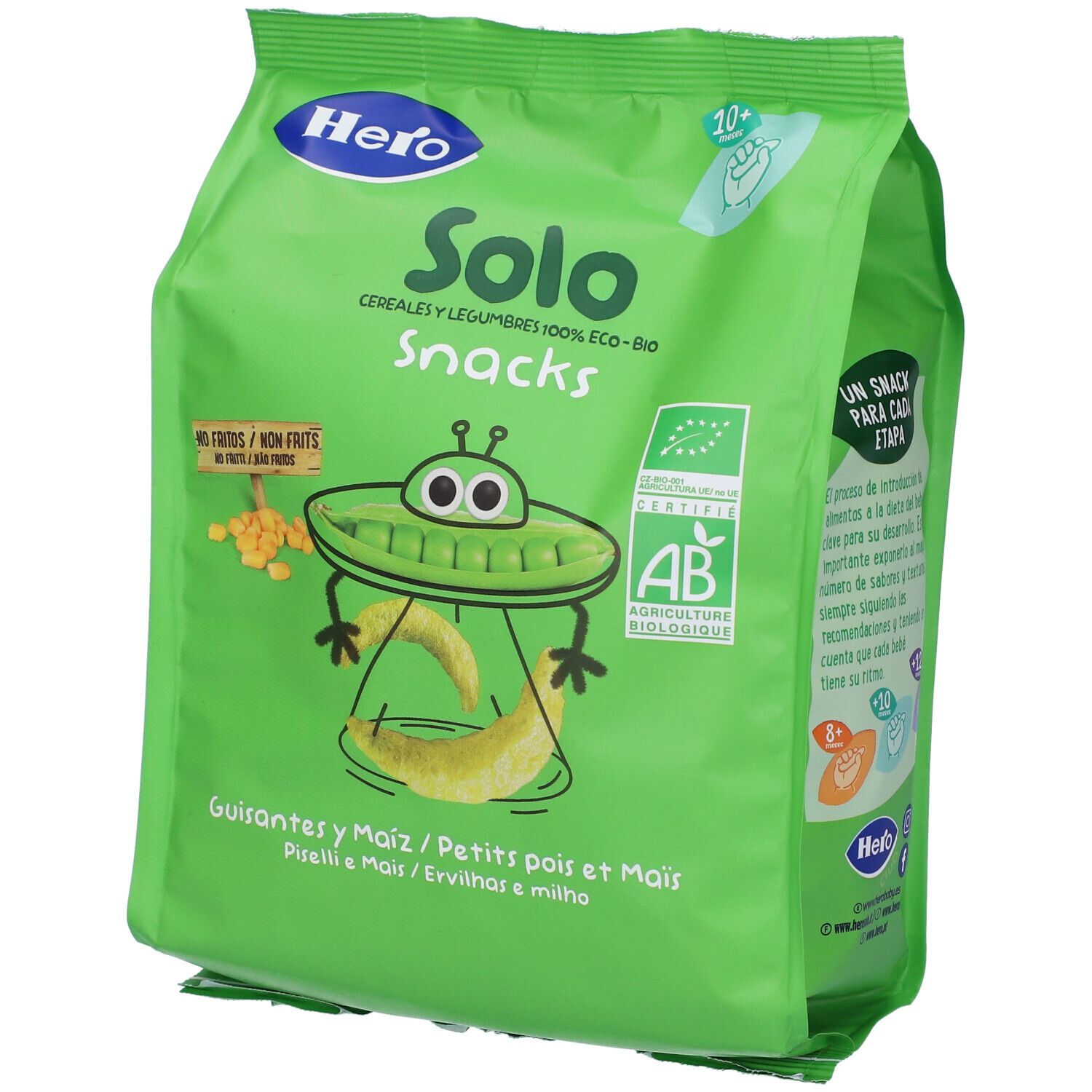 Hero Solo Snack Piselli E Mais 100% Bio