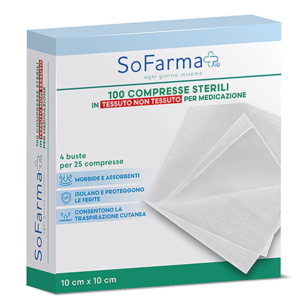 Garza TNT 10X10 Sofarmapiu' 100 St Bandage(s)