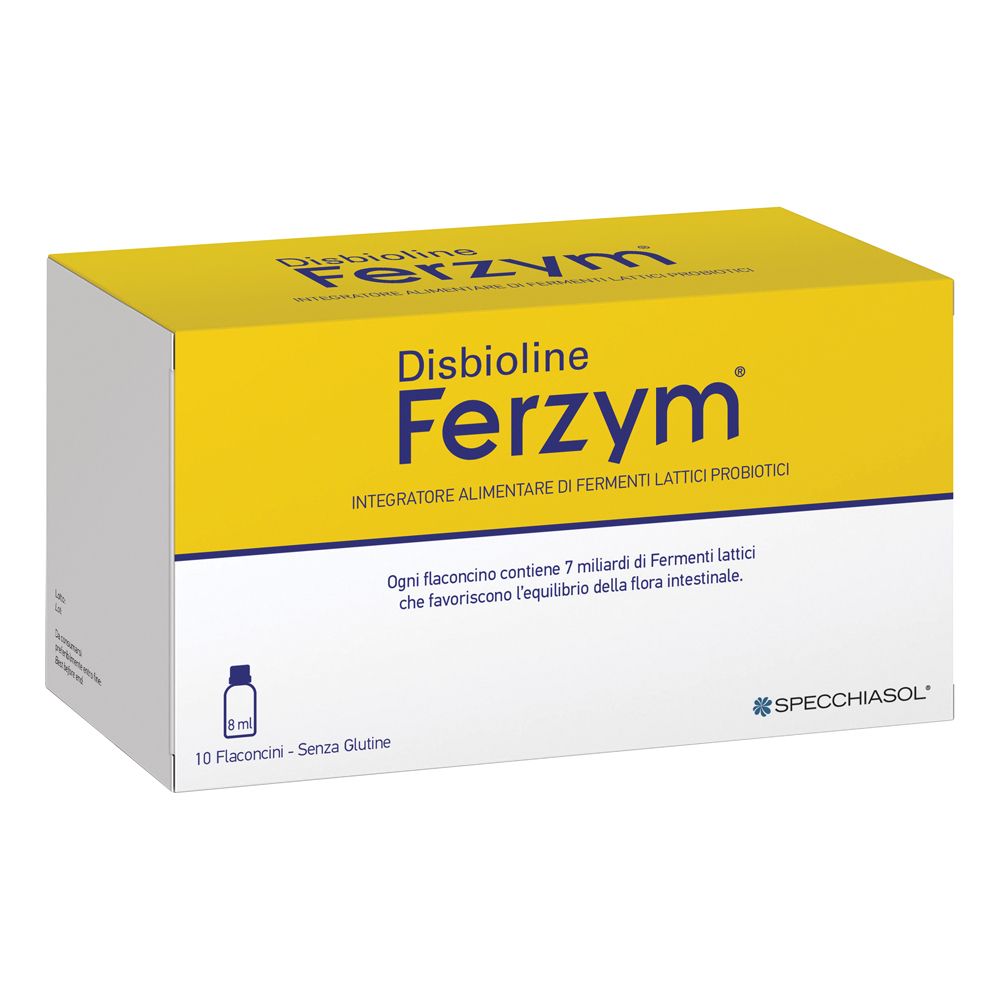 Ferzym Disbioline Fermenti Lattici Probiotici Per Intestino 10 Flaconcini Da 8 Ml - Immagine 11