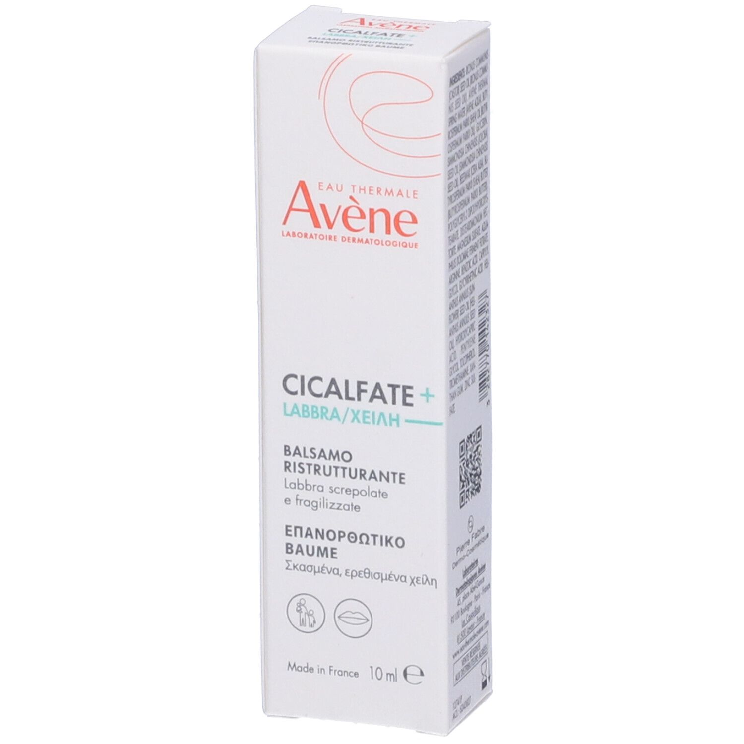 Eau Thermale Avène Cicalfate+ Labbra Balsamo Ristrutturante 10ml - Riparazione labbra sensibili
