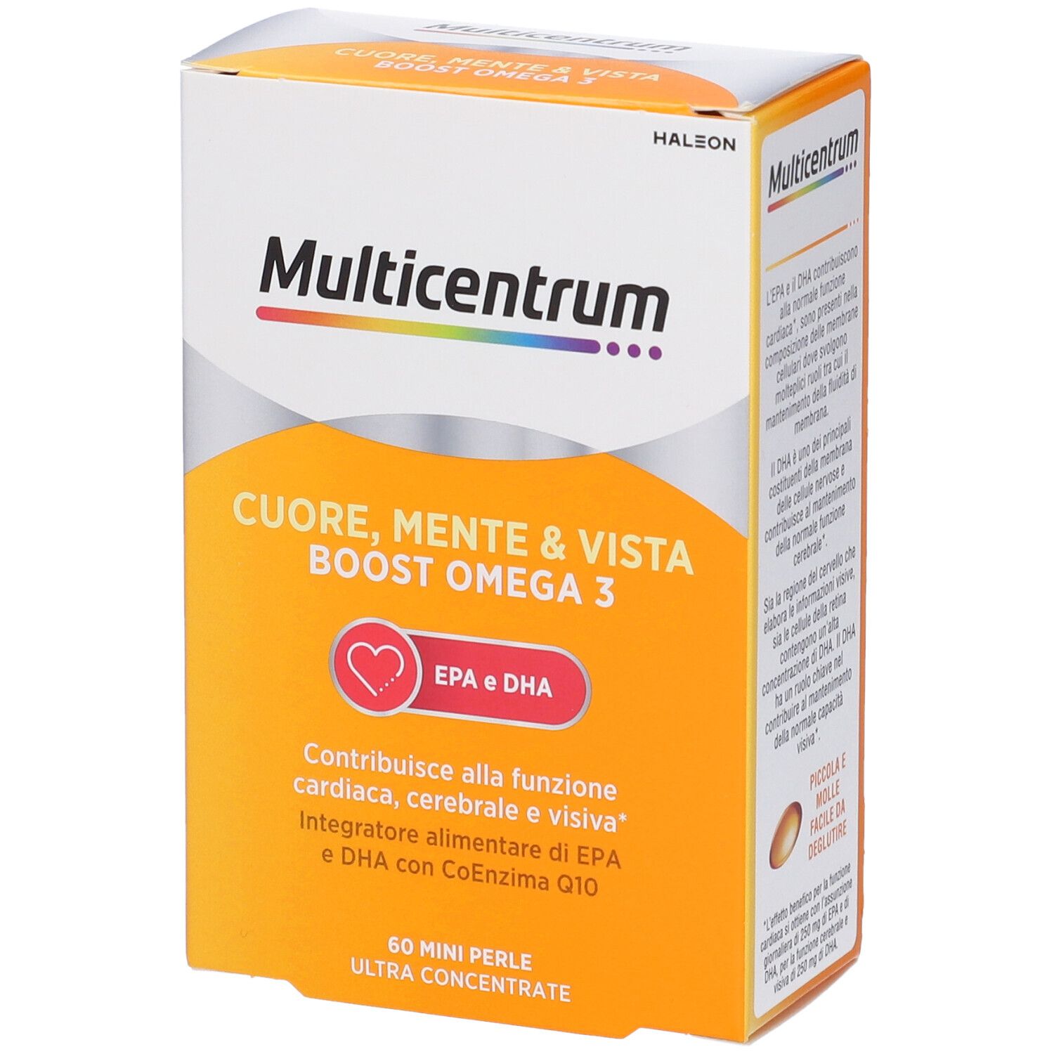 Multicentrum Cuore, Mente e Vista Boost Omega 3 Mini Perle