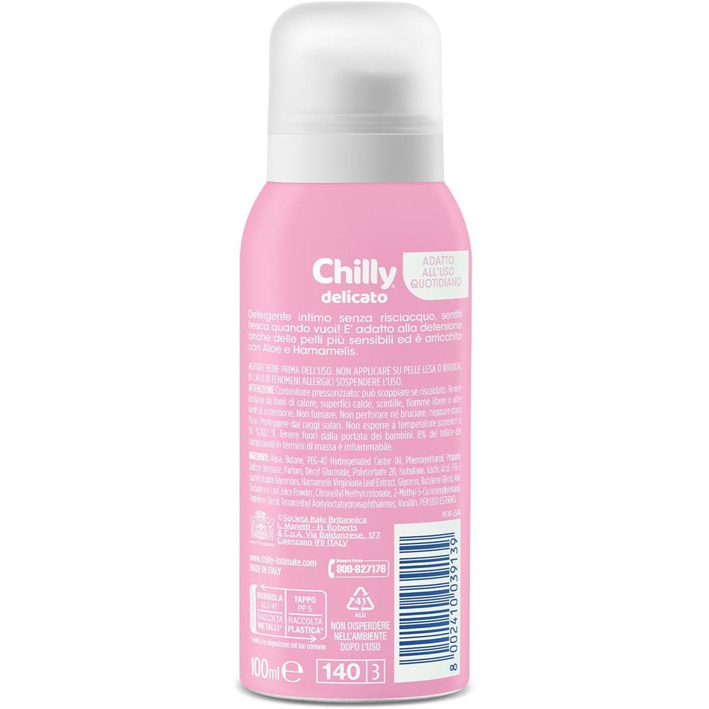 Chilly delicato Intimwaschlotion in rosa Dose, 100ml.