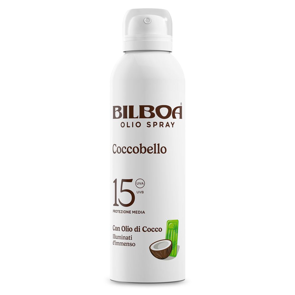 Bilboa Coccobello Spray Solare SPF 15 con olio di cocco