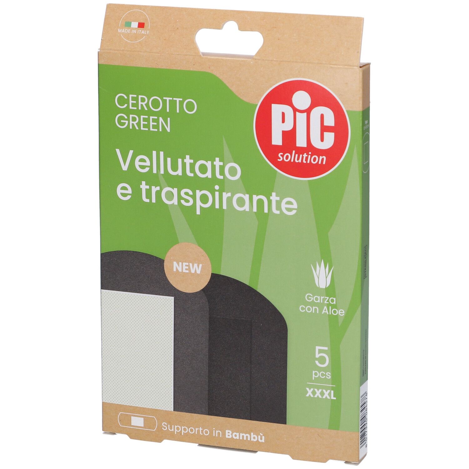Pic Cerotto Green Bambù Aloe Sterile 10 X 15 Cm 5 Pezzi Pz