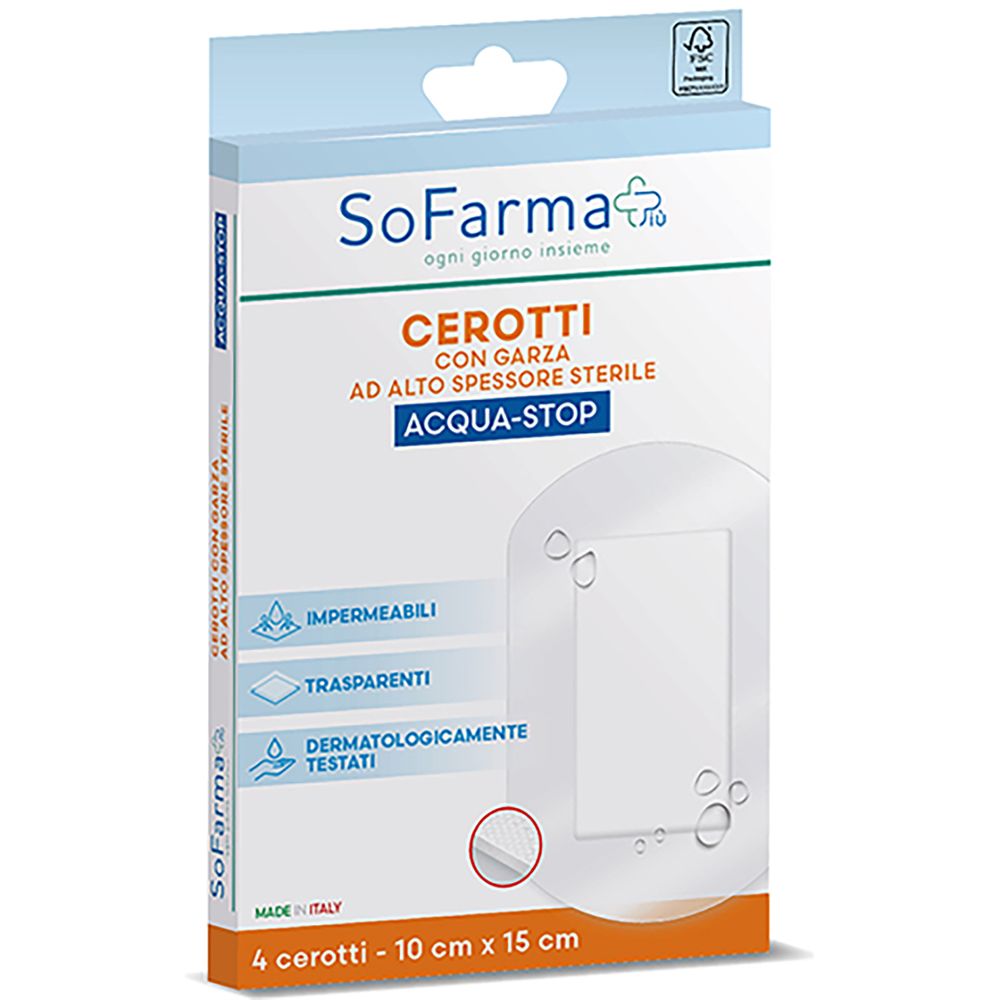Cerotto Acqua 10X15 Sofarmapiu 1 St Pflaster