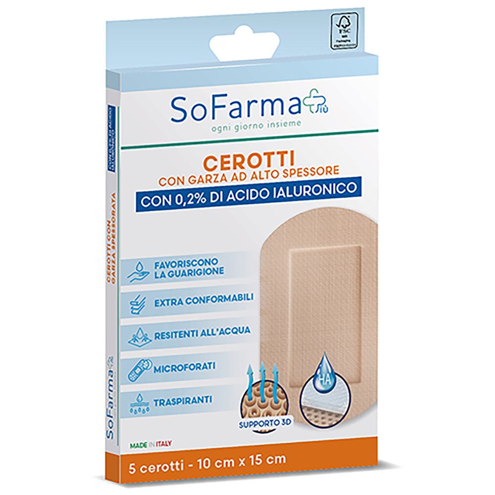 Cerotto Cicat 10X15 Sofarmapiu 5 St Pflaster