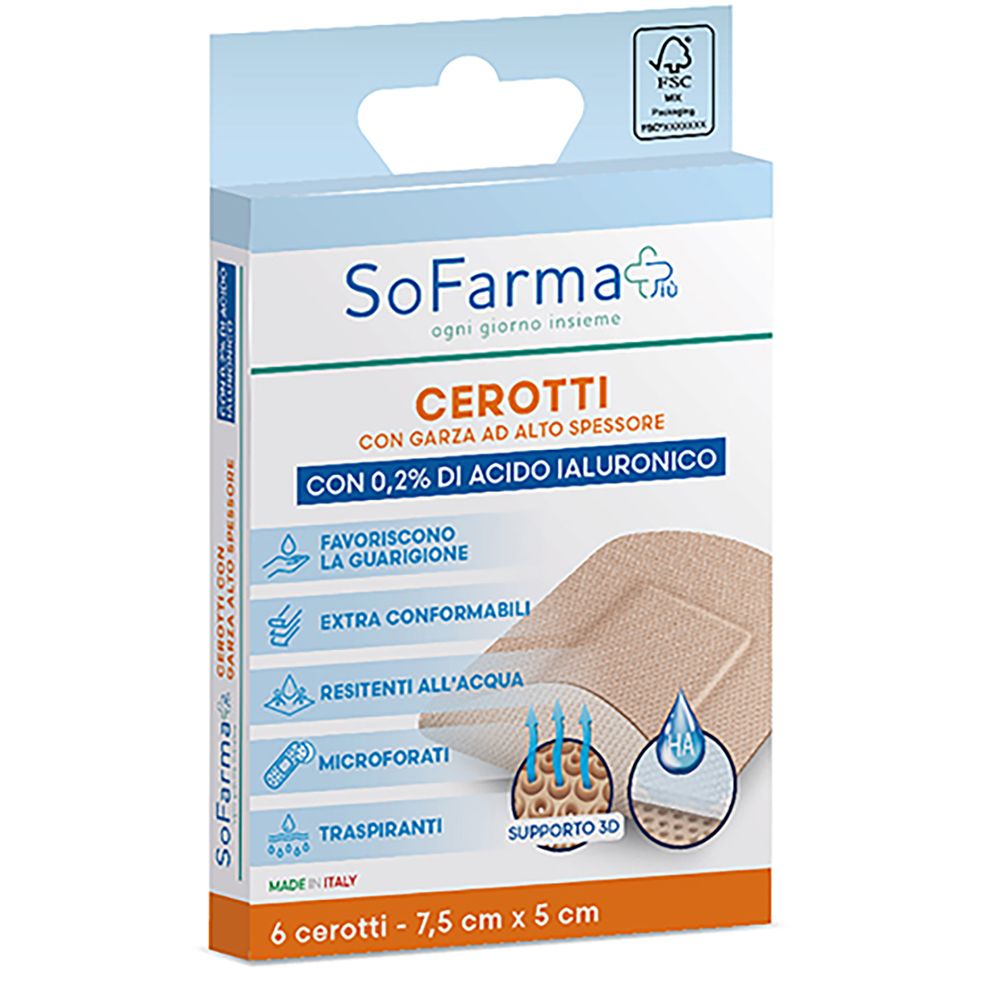 Cerotto Cicat 7,5X5 Sofarmapiu 6 St Pflaster