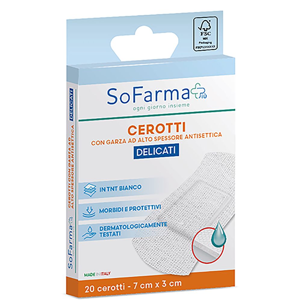 Cerotto DEL 7X3 Sofarmapiu' 20 St Pflaster