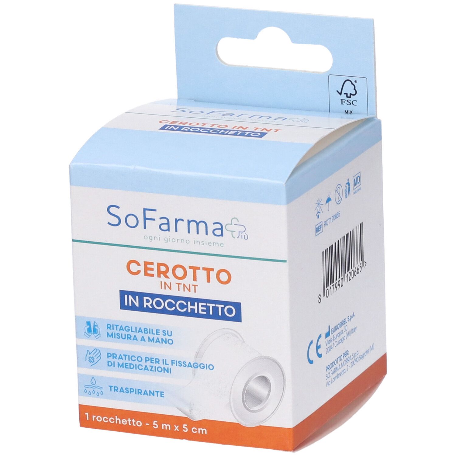 Sofarmapiu' Rocchetto Tessuto Non Tessuto M 5X5 Cm