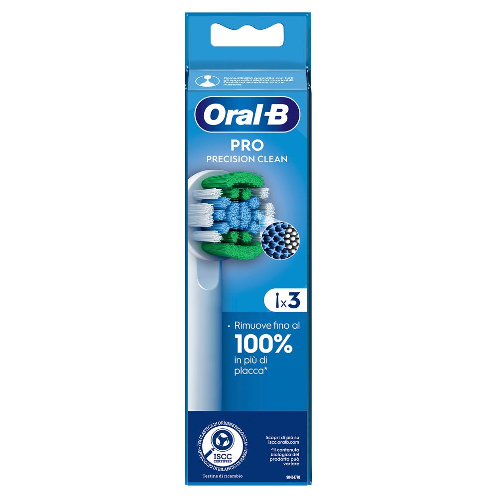 Procter & Gamble Srl Bianco Oral-B Pro Cross 3D White Testine Di Ricambio - Testine Con Setole A Forma Di X - Colore - 3 Pezzi - Immagine 10