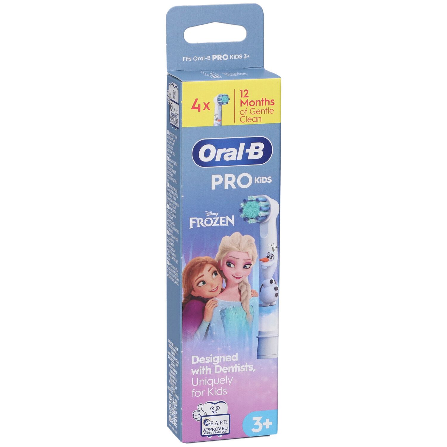 Oral-B Pro Kids Frozen Aufsteckbürsten, 4 Stück. Passend für Oral-B PRO Kids 3+.