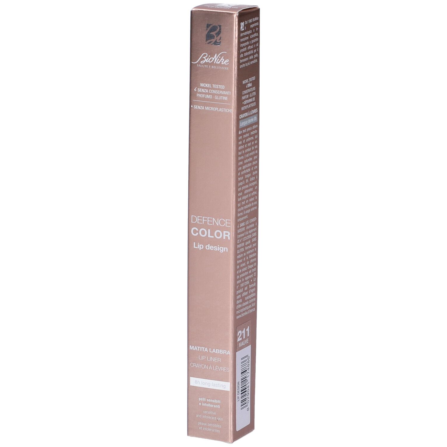 BioNike Defence Color Lip Design Matita Labbra Colore 211 Mauve