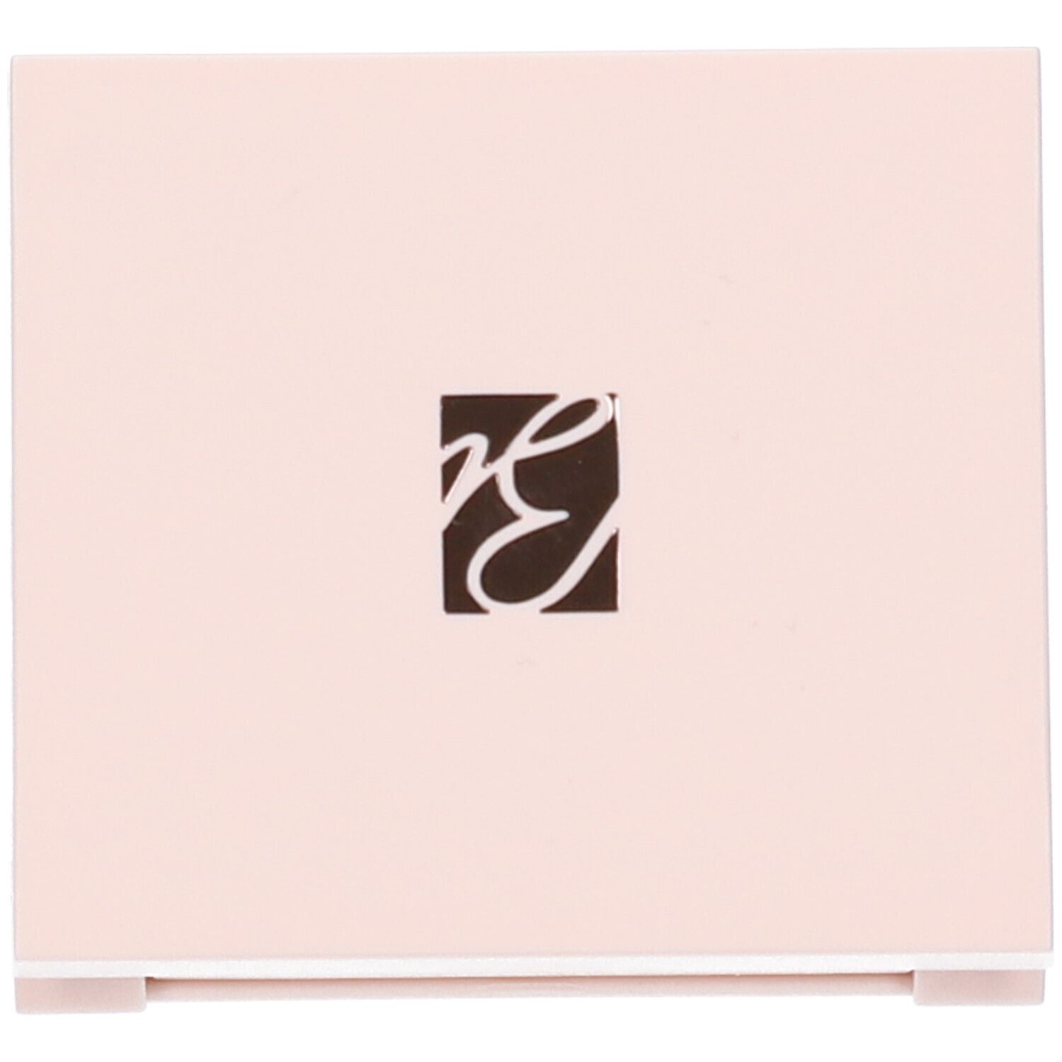 Confezione ombretto rosa chiusa con logo. Forma quadrata.